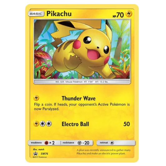 Pokemon TCG Pikachu Promo SM76
