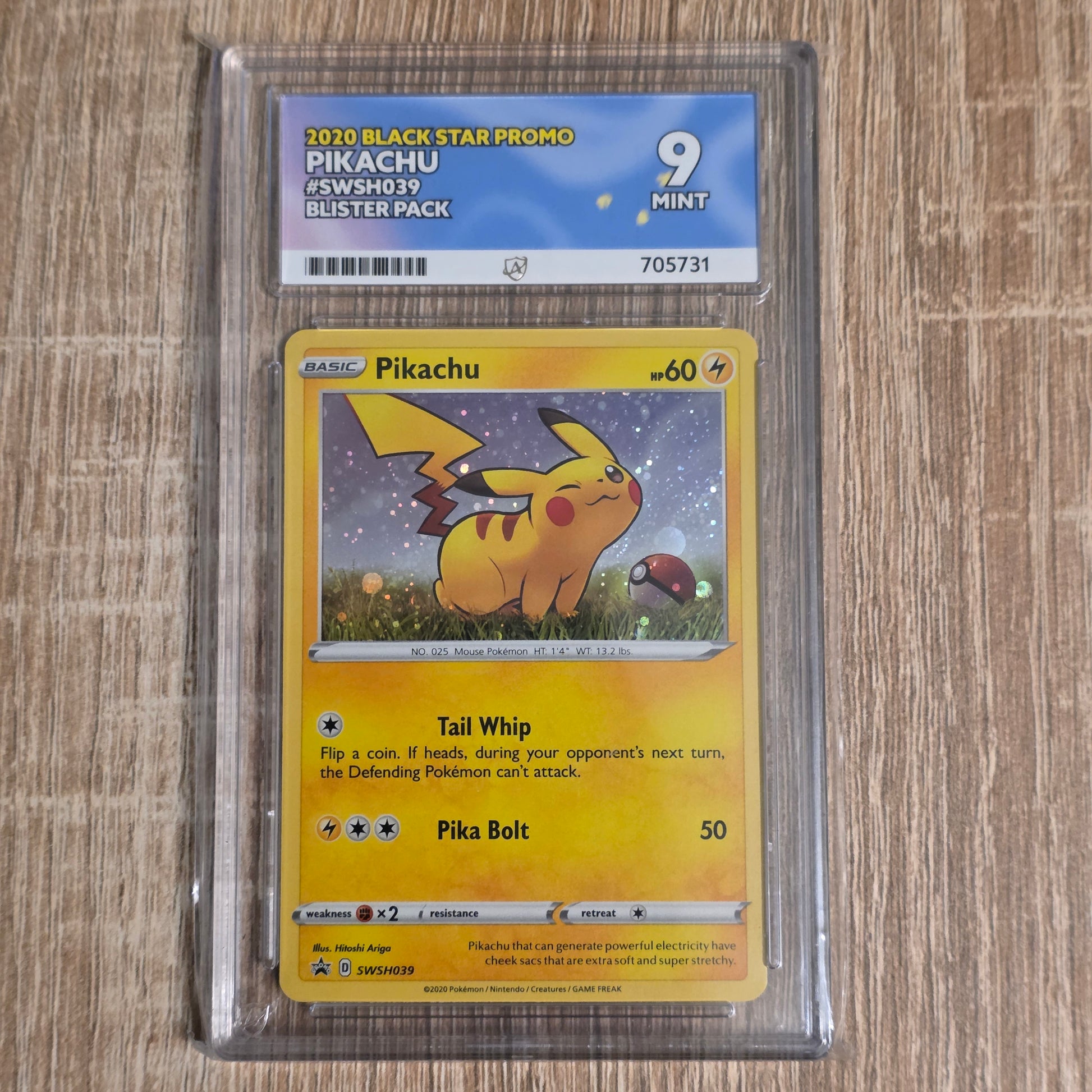 Pokemon TCG Pikachu Promo SWSH039 (Ace 9)