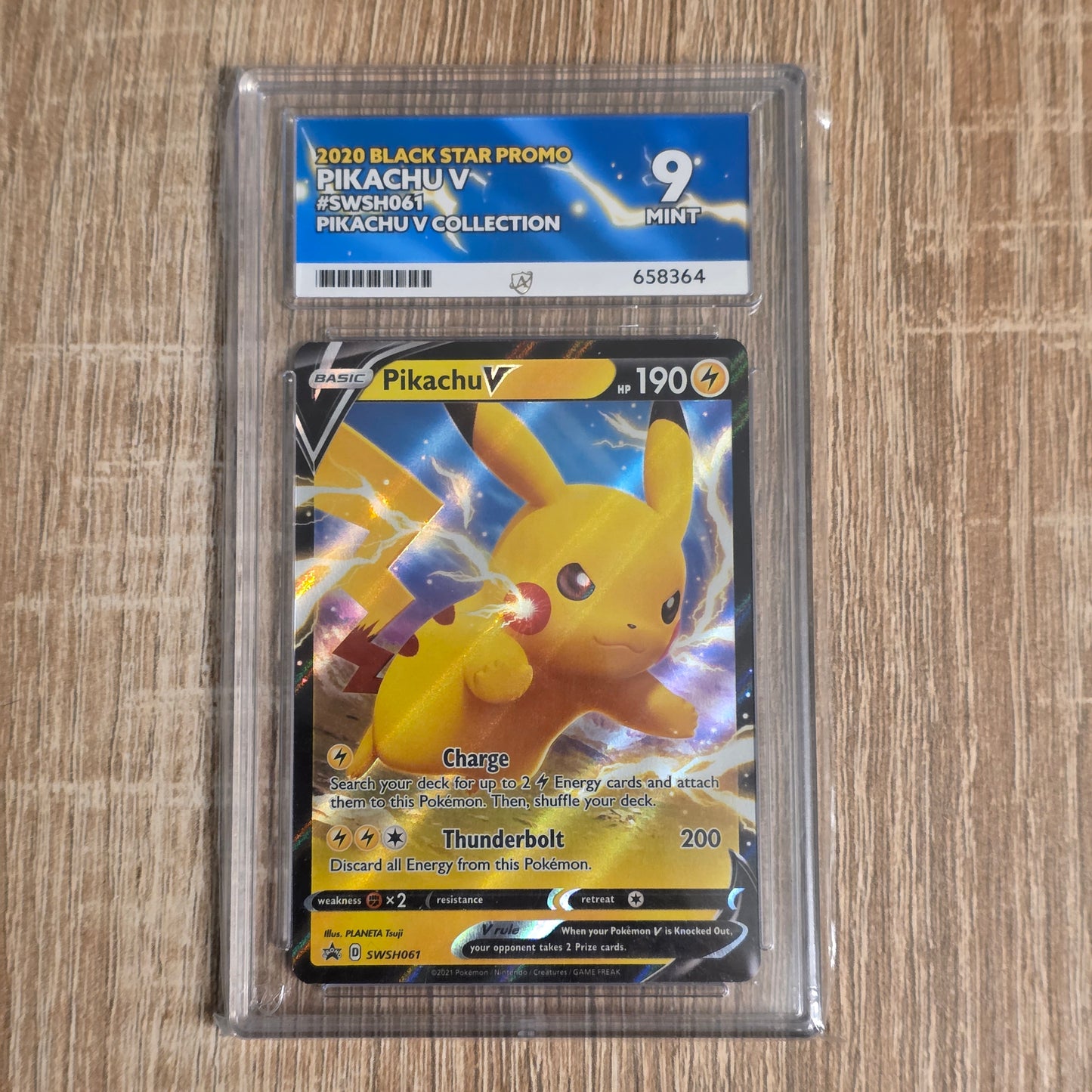 Pokemon TCG Pikachu Promo SWSH061 (Ace 9)