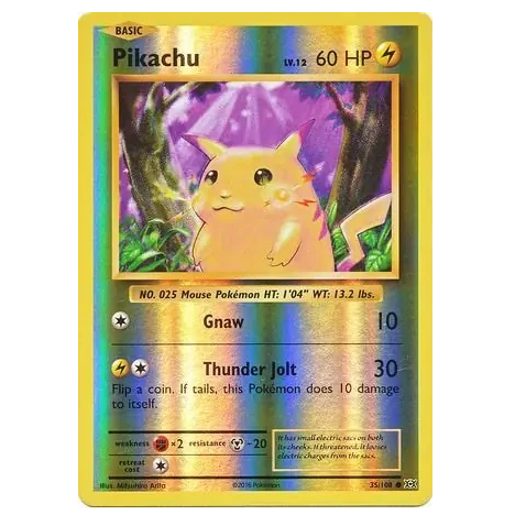Pokemon TCG Pikachu *Reverse Holo* Evolutions 35/108
