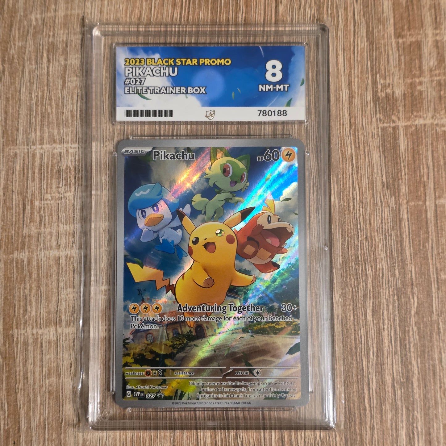 Pokemon TCG Pikachu Scarlet & Violet Promo 027 (Ace 8)
