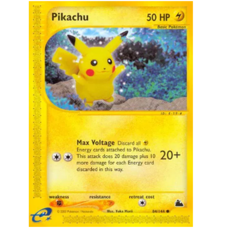 Pokemon TCG Pikachu Skyridge 84/144 