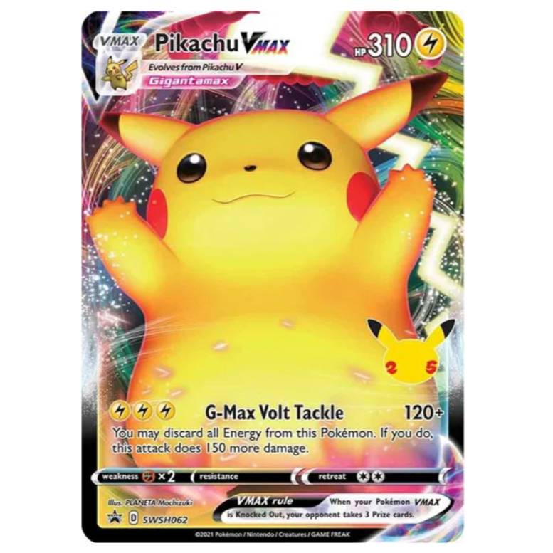Pokemon TCG Pikachu VMAX Sword & Shield Promo SWSH062