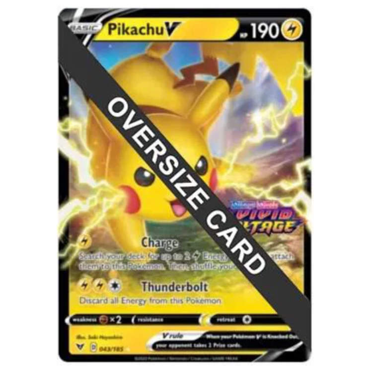 Pokemon TCG Pikachu V *Jumbo* Vivid Voltage 043/185 *Sealed*