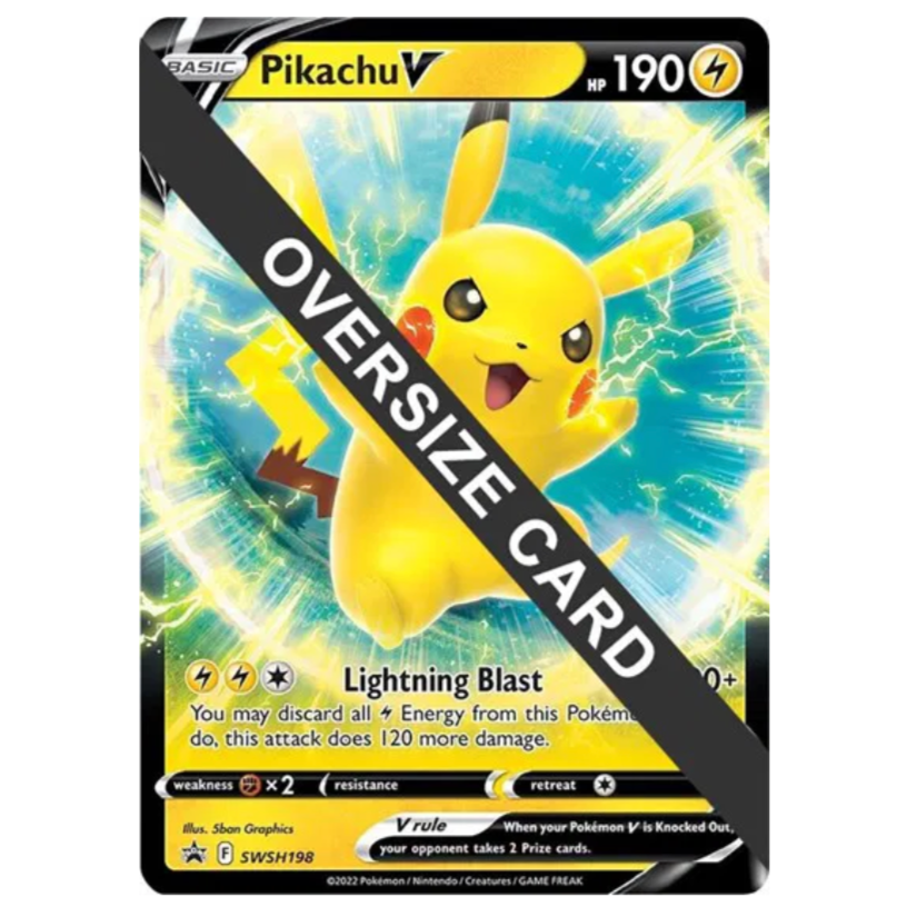 Pokemon TCG Pikachu V Promo SWSH198 *Jumbo*