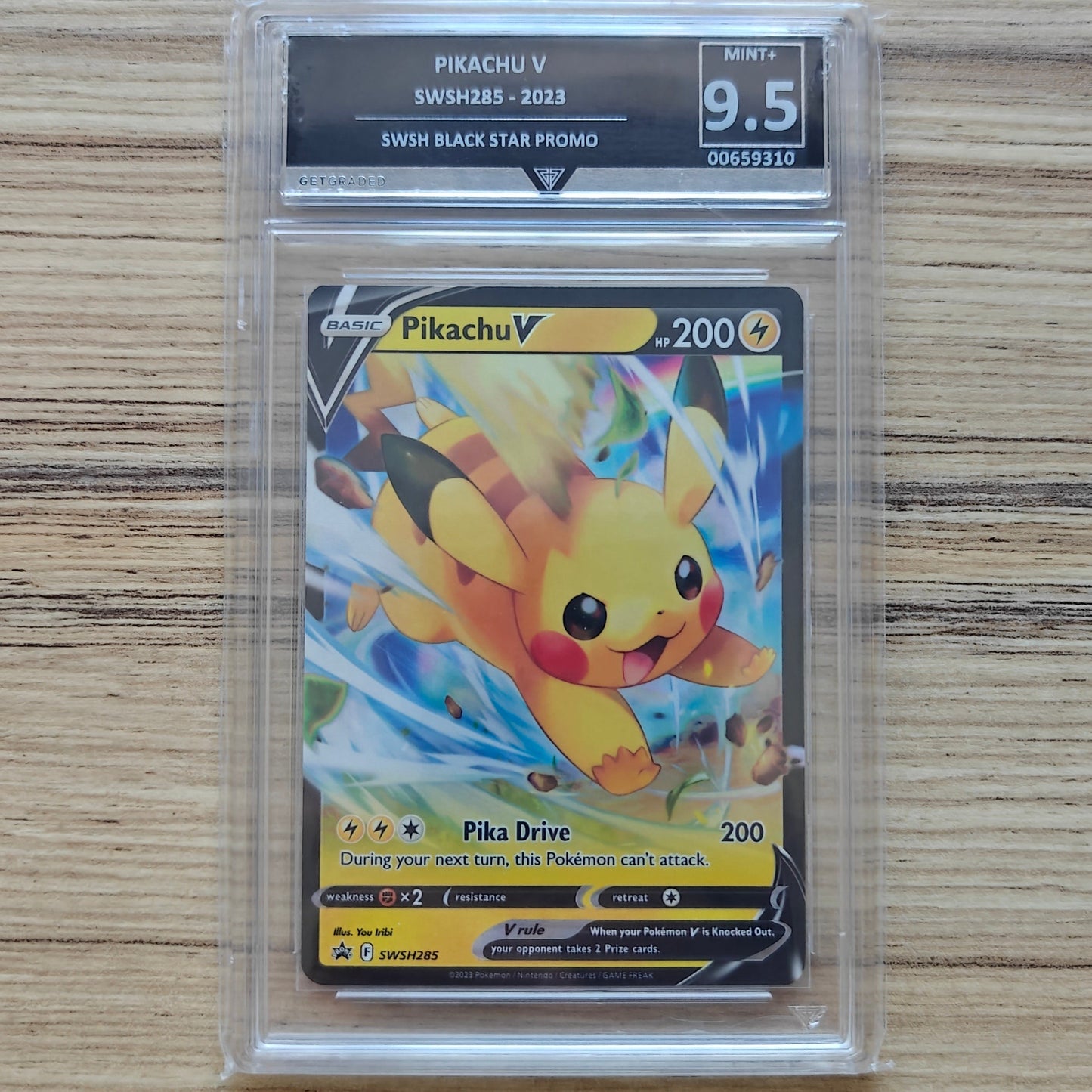 Pokemon TCG Pikachu V Promo SWSH285 (Get Graded 9.5)