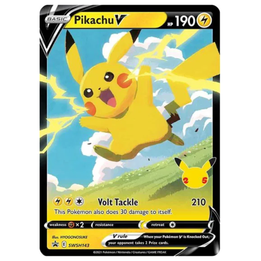 Pokemon TCG Pikachu V Sword & Shield Promo SWSH143