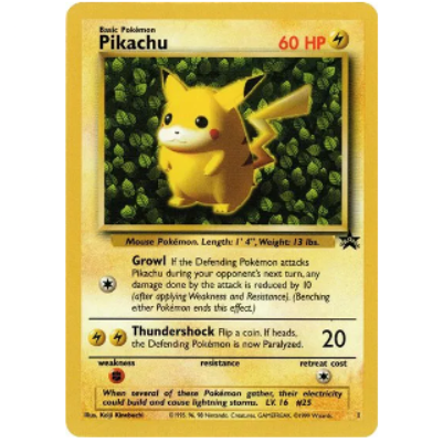 Pokemon TCG Pikachu Wizards of the Coast Promo 1