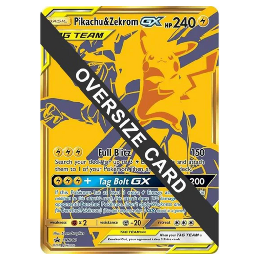Pokemon TCG Pikachu & Zekrom GX *Jumbo* Promo SM248