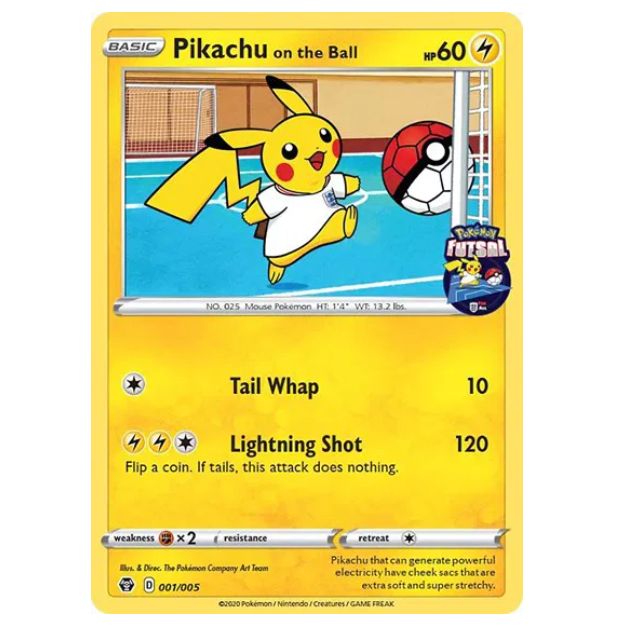 Pokemon TCG Pikachu on the Ball Futsal Promo 001/005
