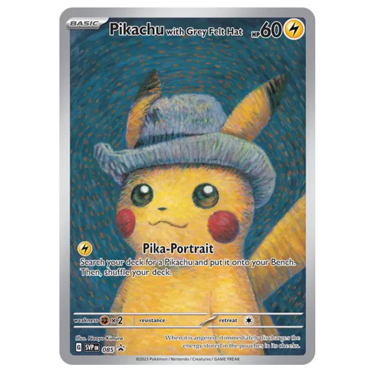Pokemon TCG Pikachu with Grey Felt Hat Promo 085 *Sealed*