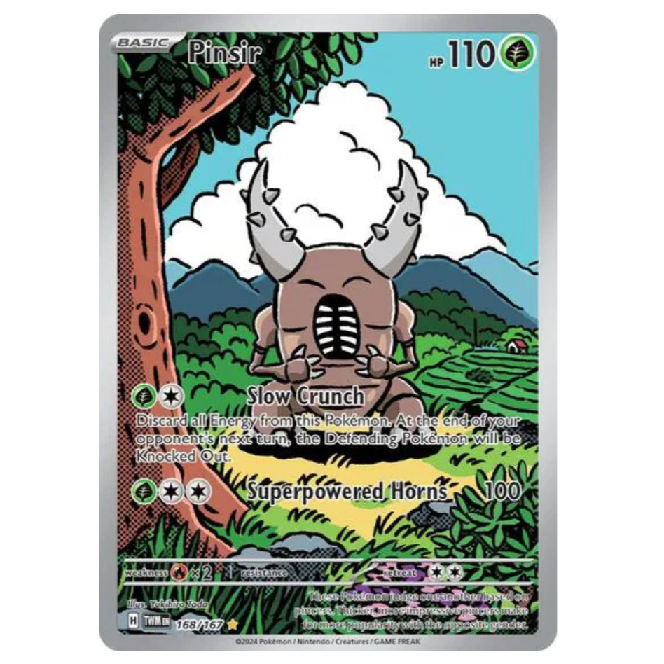 Pokemon TCG Pinsir Twilight Masquerade 168/167