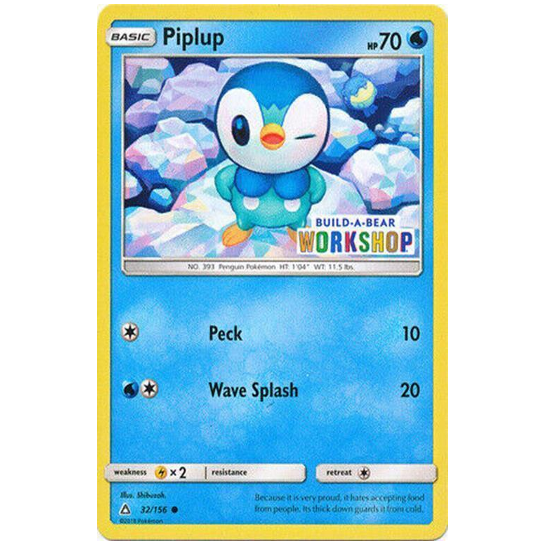 Pokemon TCG Piplup *Build-A-Bear* 32/156 *Sealed*