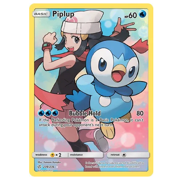 Pokemon TCG Piplup Cosmic Eclipse 239/236