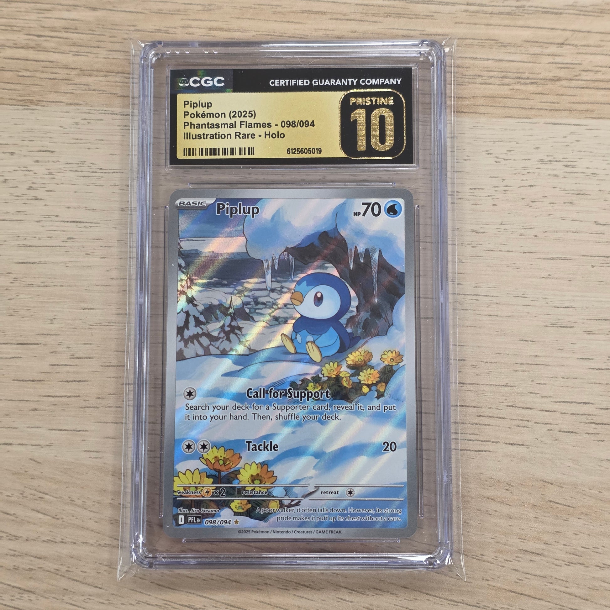 Pokemon TCG Piplup Phantasmal Flames 098/094 (CGC Pristine 10)