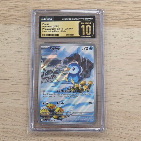 Pokemon TCG Piplup Phantasmal Flames 098/094 (CGC Pristine 10)