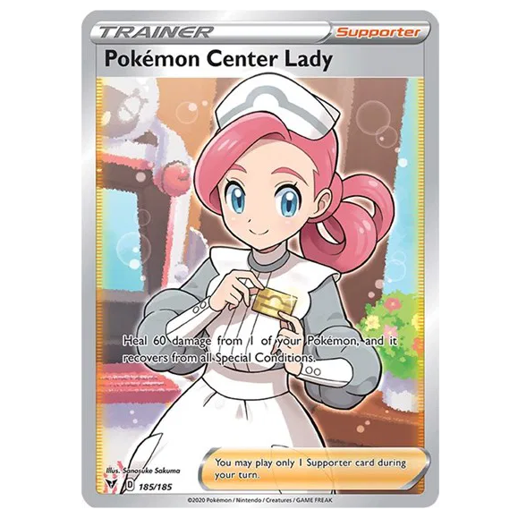 Pokemon TCG Pokemon Center Lady Vivid Voltage 185/185
