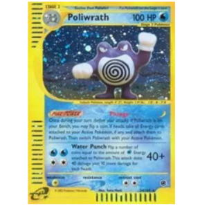Pokemon TCG Poliwrath * Holo* Expedition 24/165