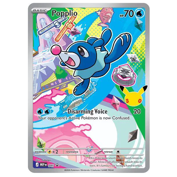 Pokemon TCG Popplio Promo 045