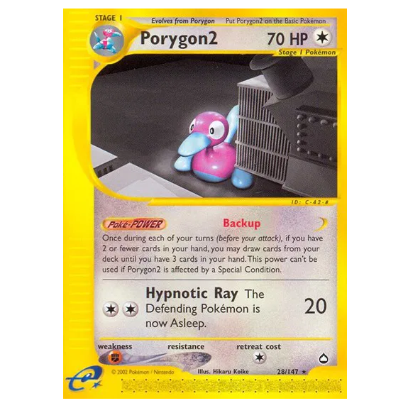 Pokemon TCG Porygon2 Auqapolis 28/147