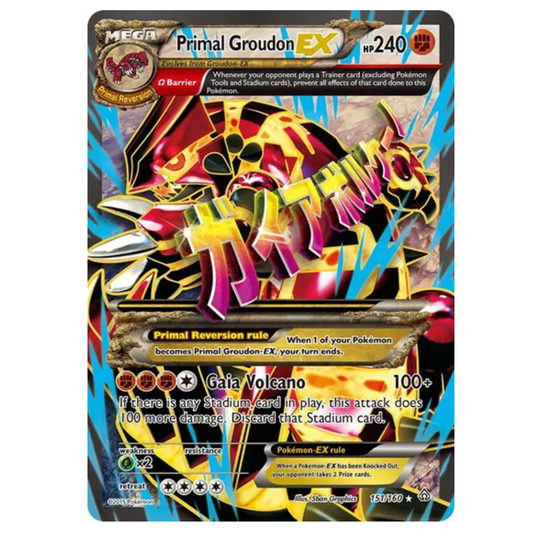 Pokemon TCG Primal Groudon EX Primal Clash 151/160