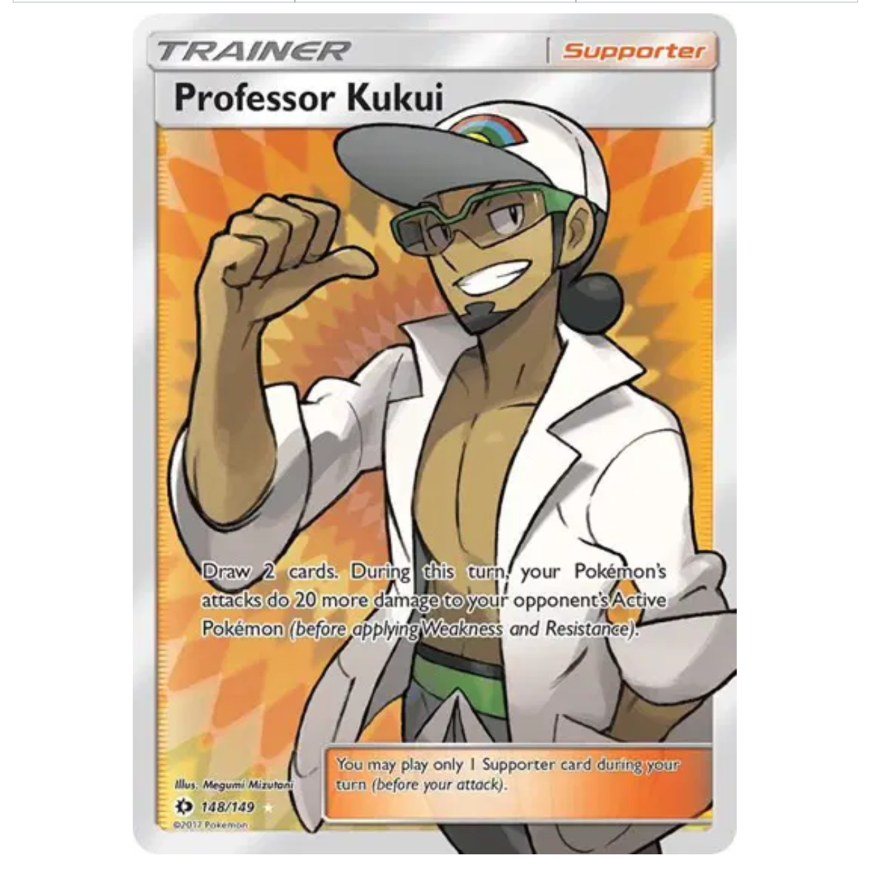 Pokemon TCG Professor Kukui Sun & Moon 148/149