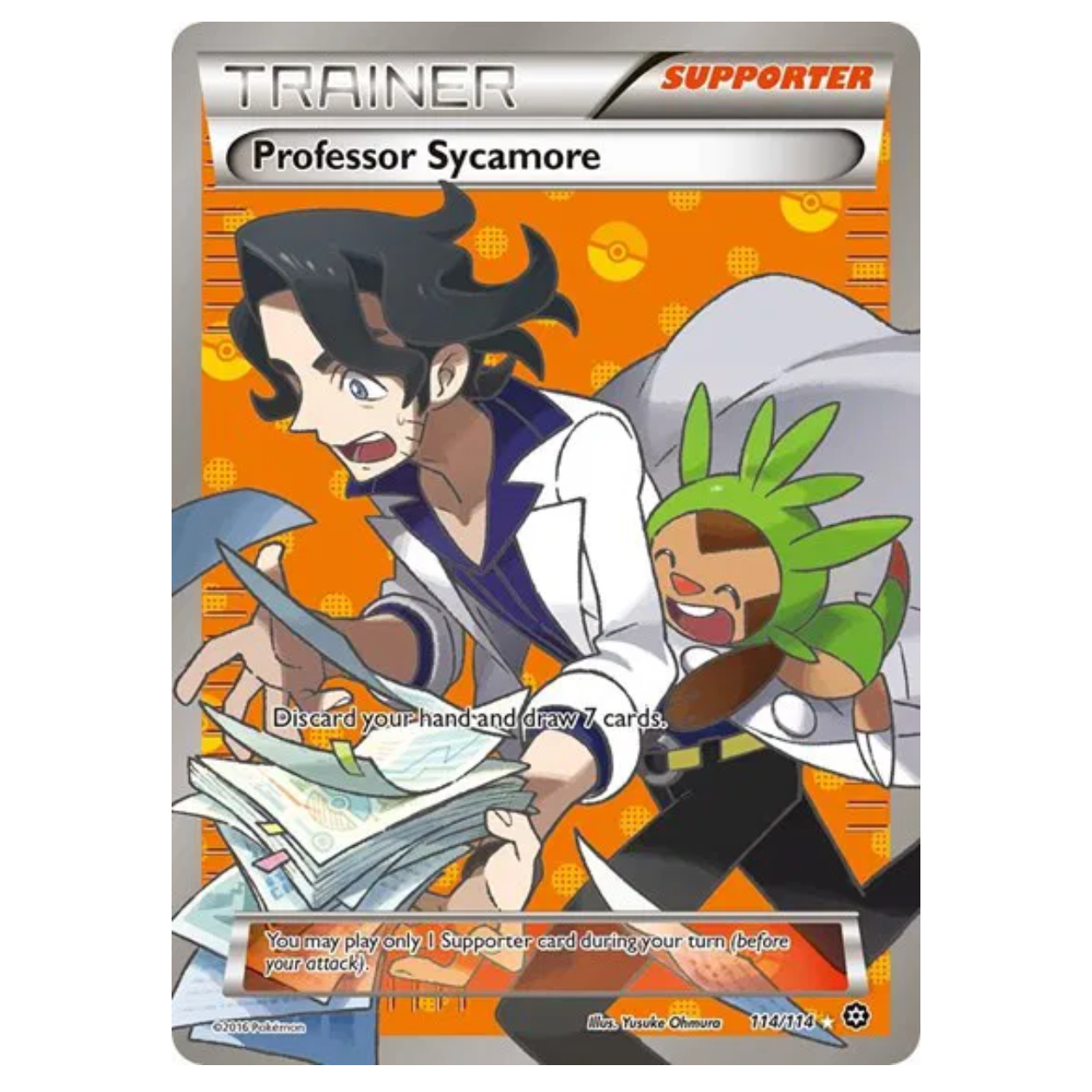 Pokemon TCG Professor Sycamore Steam Siege 114/114