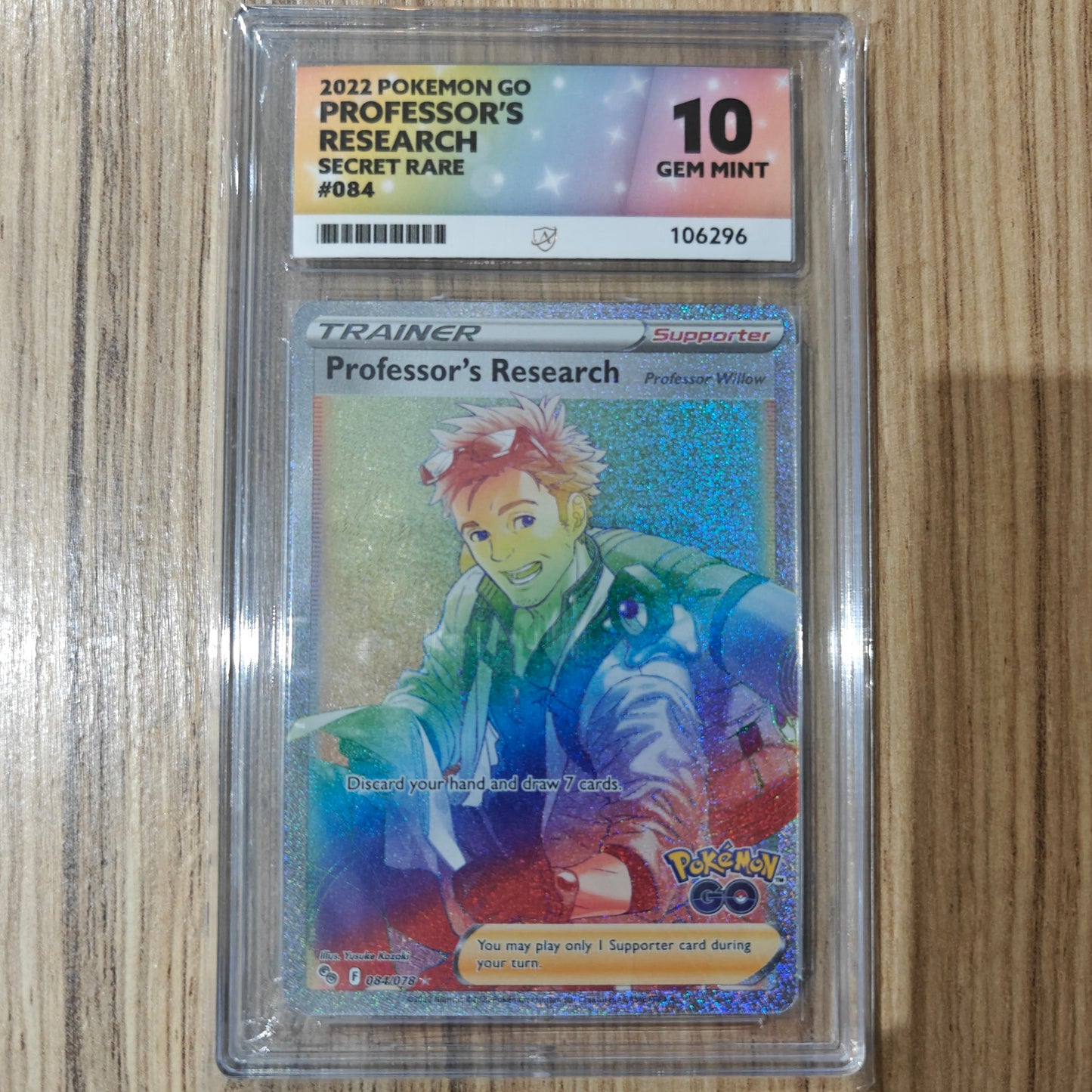 Pokemon TCG Professor's Research Pokemon Go 084/078 (ACE 10)