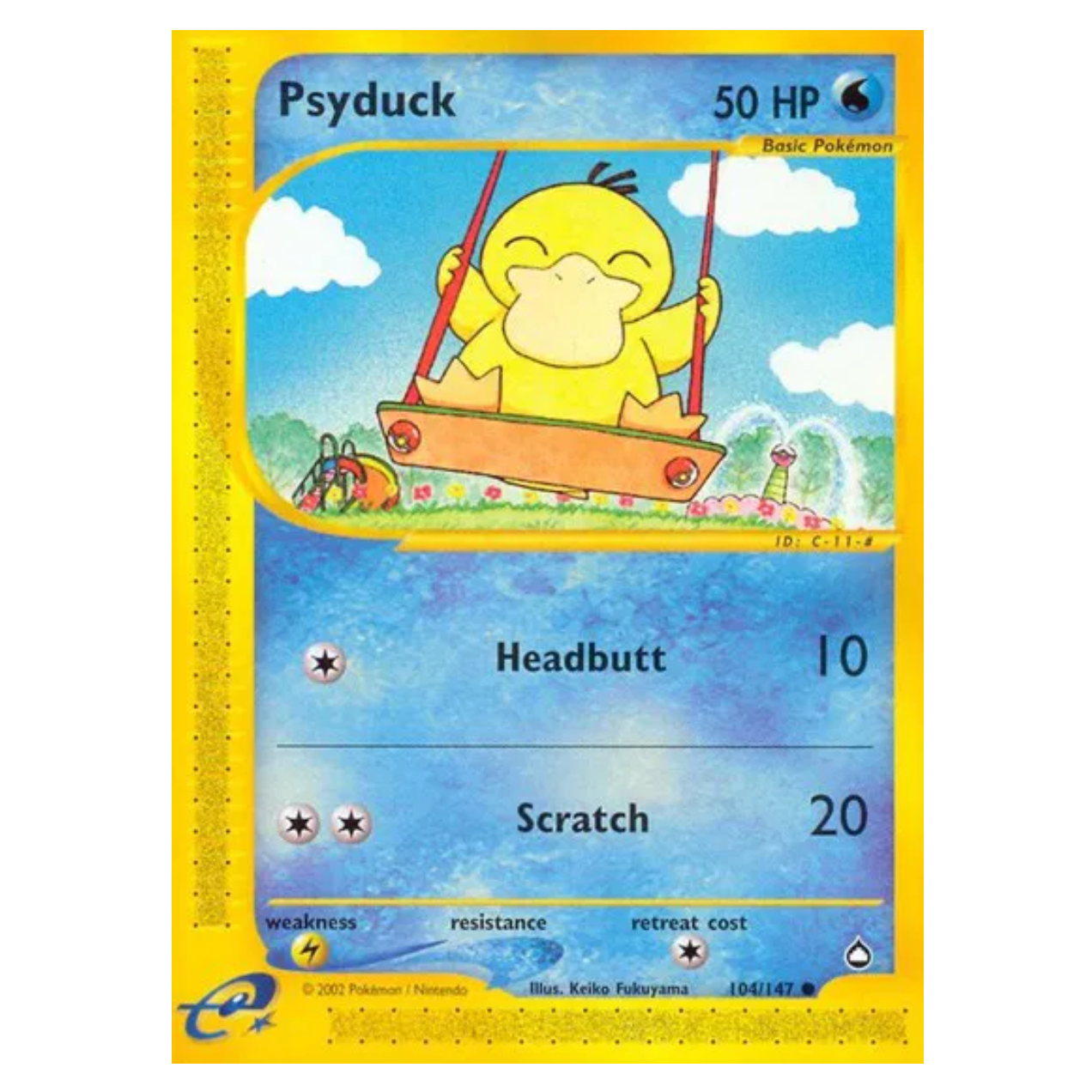 Pokemon TCG Psyduck Aquapolis 104/147