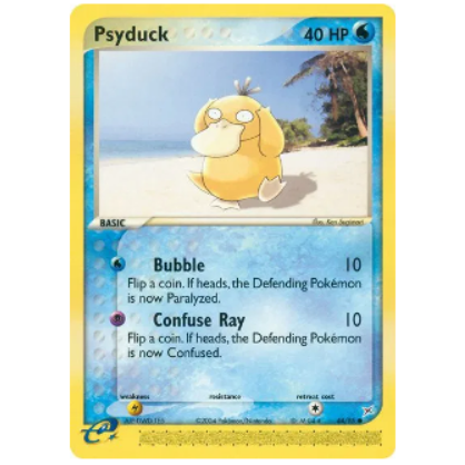 Pokemon TCG Psyduck EX Team Magma vs Team Aqua 44/95