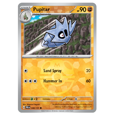 Pokemon TCG Pupitar *Master Ball* Prismatic Evolutions 048/131