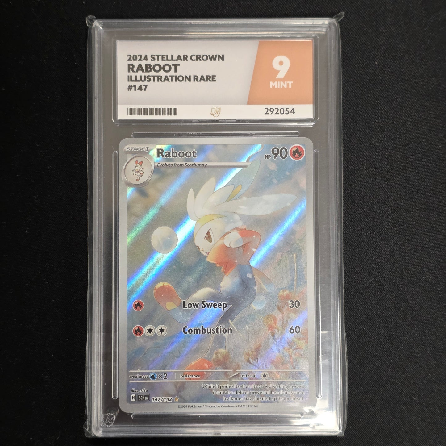 Pokemon TCG Raboot Stellar Crown 147/142 (Ace 9)