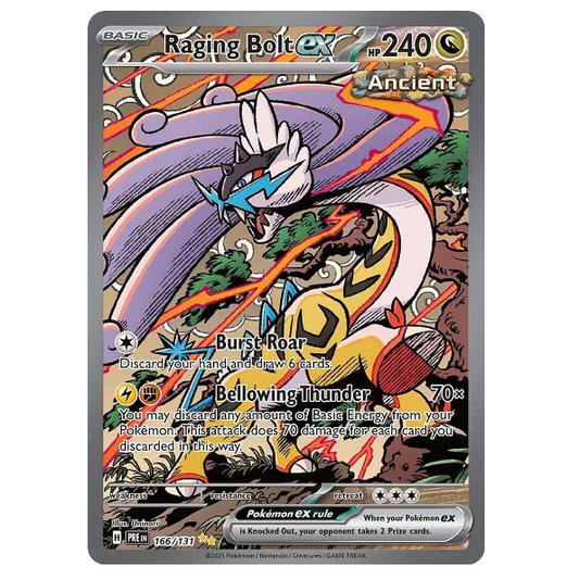Pokemon TCG Raging Bolt ex Prismatic Evoltuions 166/131