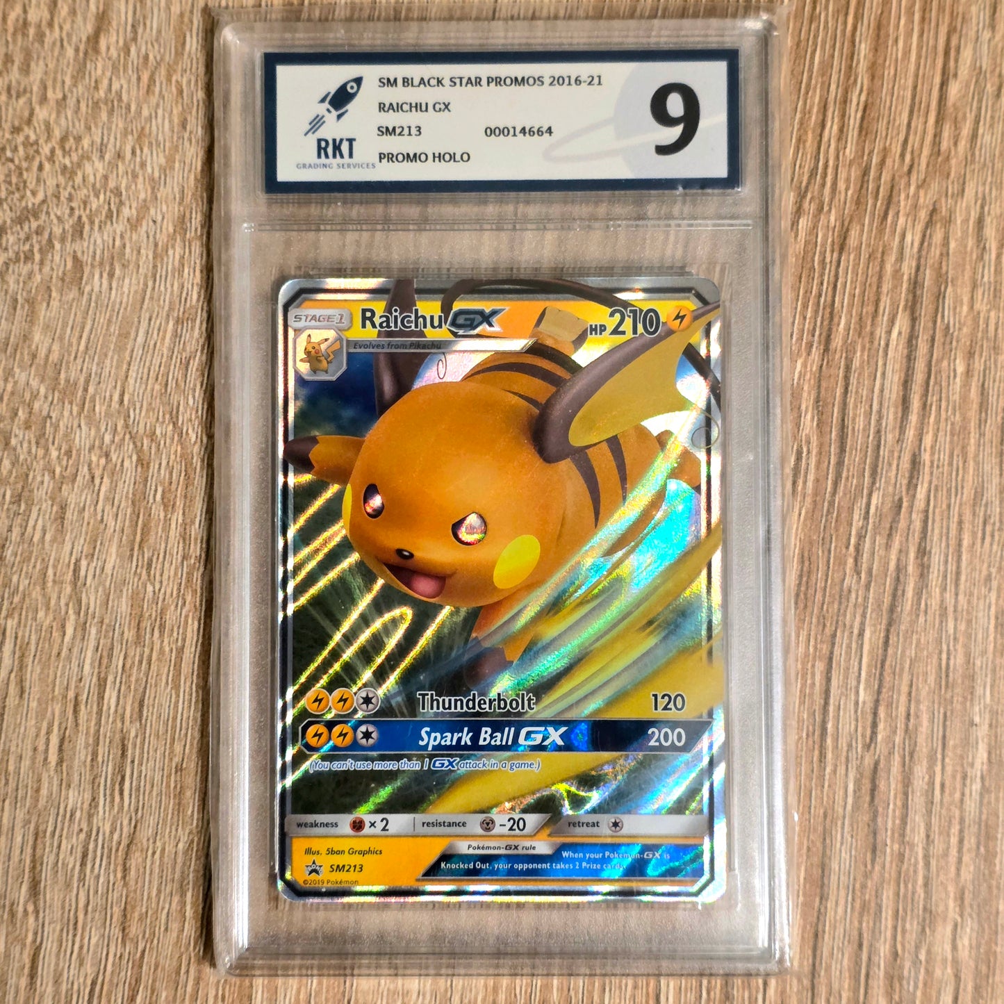 Pokemon TCG Raichu GX Promo SM213 (RKT 9)