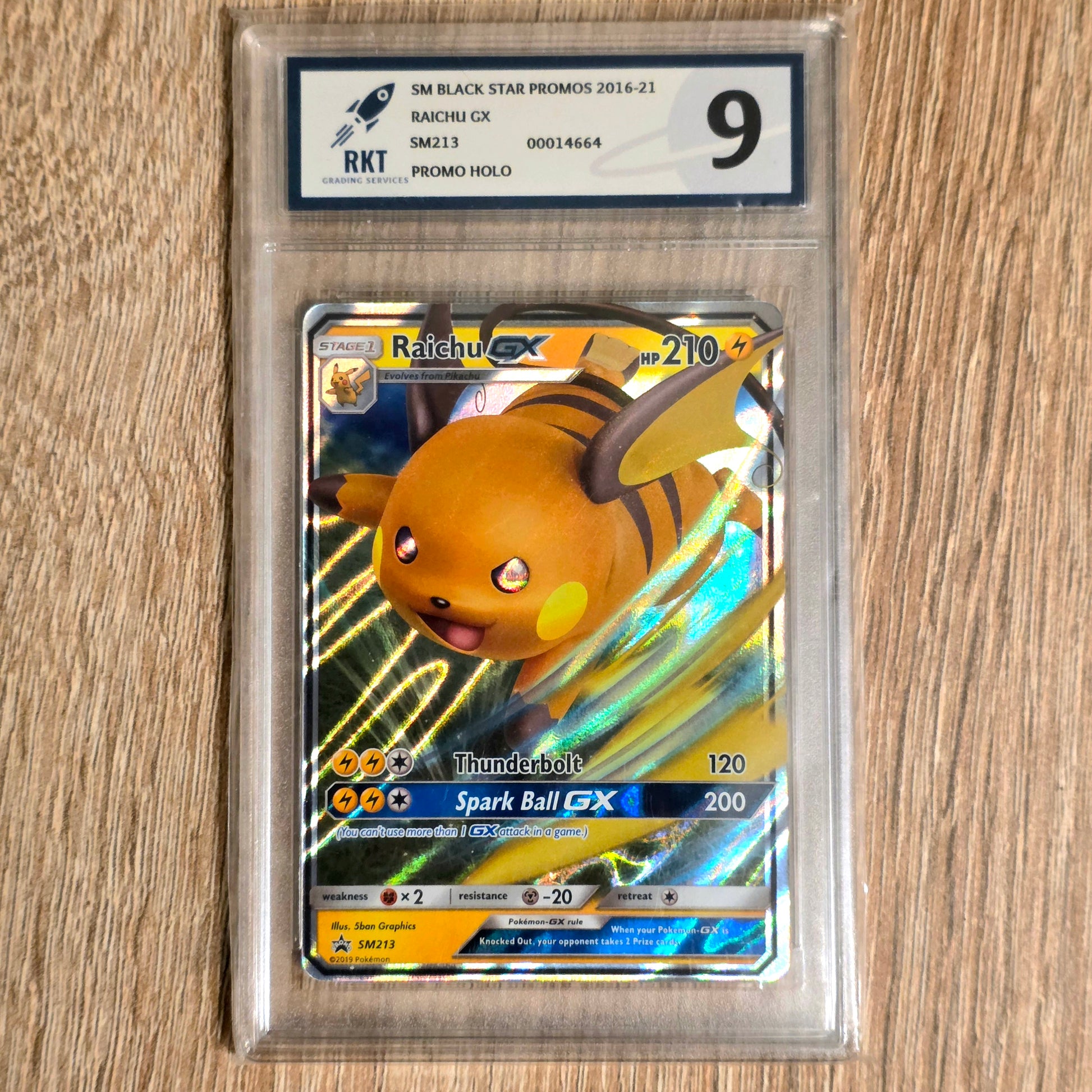 Pokemon TCG Raichu GX Promo SM213 (RKT 9)