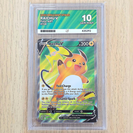 Pokemon TCG Raichu V Brilliant Stars 158/172 (Ace 10)