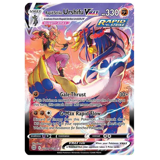 Pokemon TCG Rapid Strike Urshifu VMAX Brilliant Stars TG21/TG30