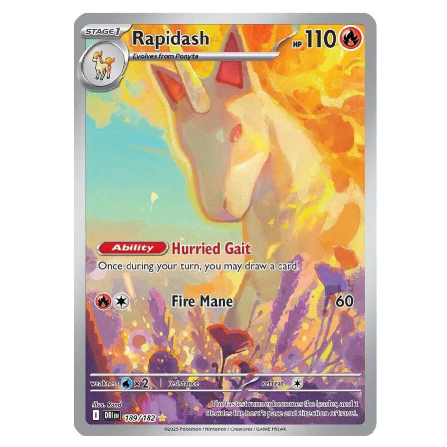 Pokemon TCG Rapidash Destined Rivals 189/182
