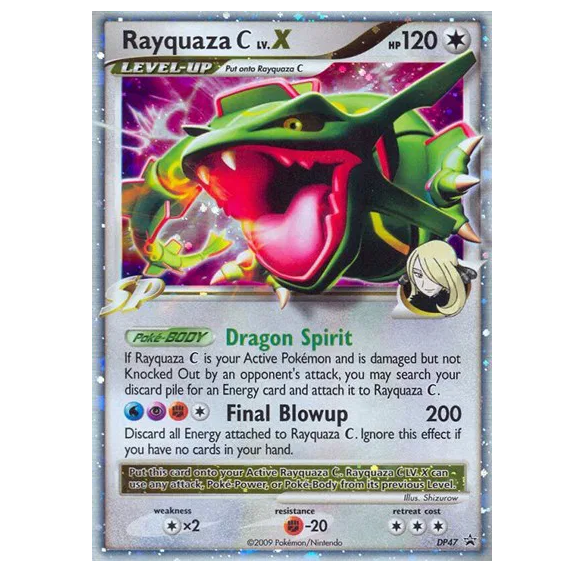Pokemon TCG Rayquaza C LV.X Promo DP47