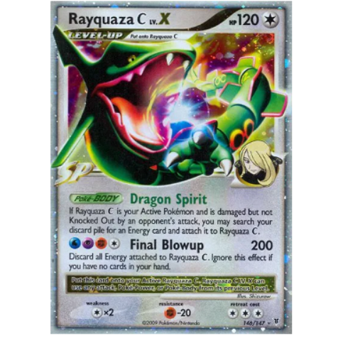 Pokemon TCG Rayquaza C Lv.X Supreme Victors 146/147