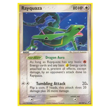 Pokemon TCG Rayquaza *Holo* EX Deoxys 22/107