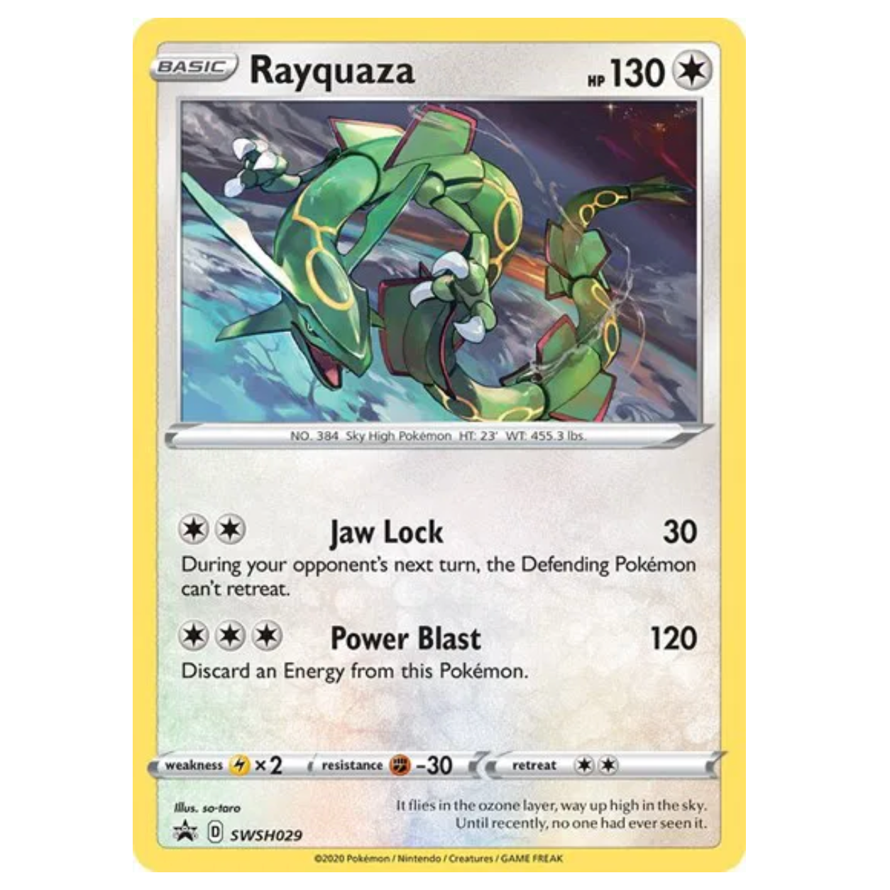 Pokemon TCG Rayquaza Promo SWSH029