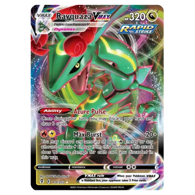 Pokemon TCG Rayquaza VMAX Evolving Skies 111/203