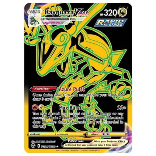 Pokemon TCG Rayquaza VMAX Silver Tempest TG29/TG30