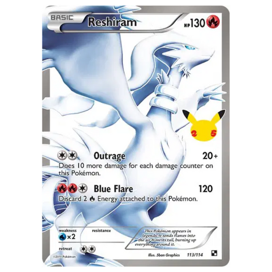 Pokemon TCG Reshiram Black & White Celebrations 113/114