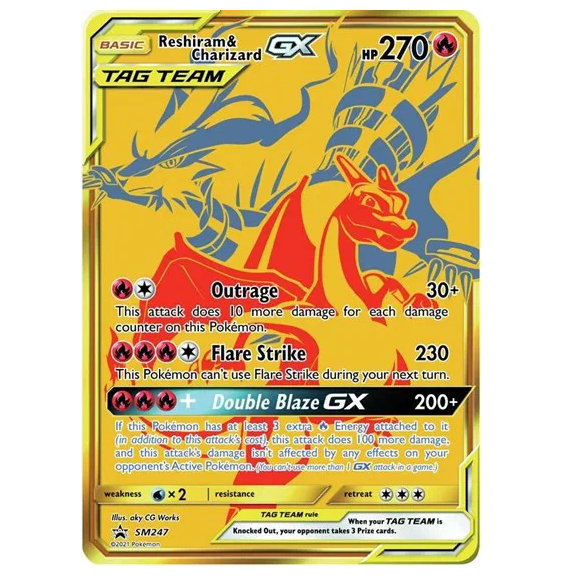 Pokemon TCG Reshiram & Charizard GX Promo SM247