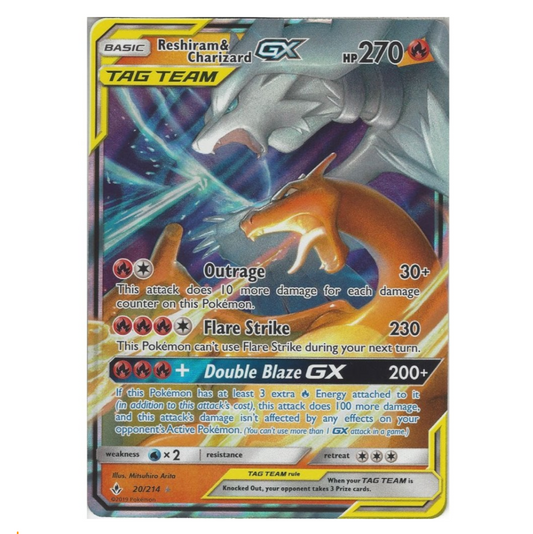 Pokemon TCG Reshiram & Charizard GX Tag Team Unbroken Bonds 20/214 