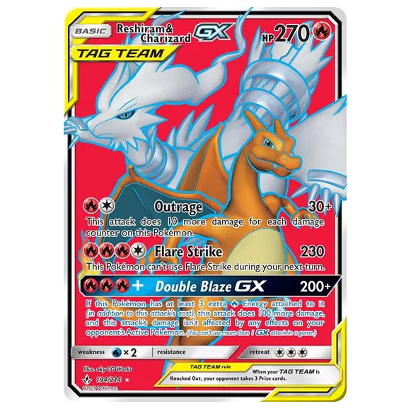 Pokemon TCG Reshiram & Charizard GX Unbroken Bonds 194/214