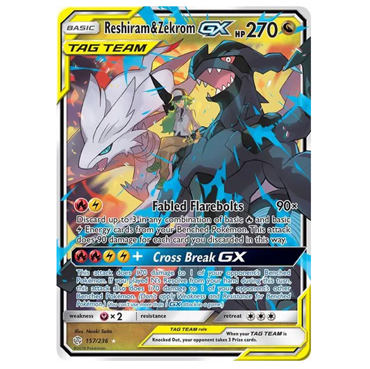 Pokemon TCG Reshiram & Zekrom GX Cosmic Eclipse 157/236