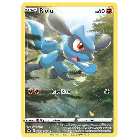 Pokemon TCG Riolu Crown Zenith GG26/GG70